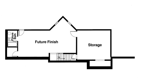 Ground Level image of AVERY I House Plan